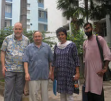 Photo of John Lund, Richard Groves, Dr. Reena George, and Mr. Hamilton I