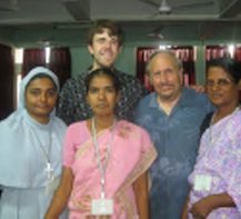 Richard Groves, Jim, Dr. Reena George, and two students