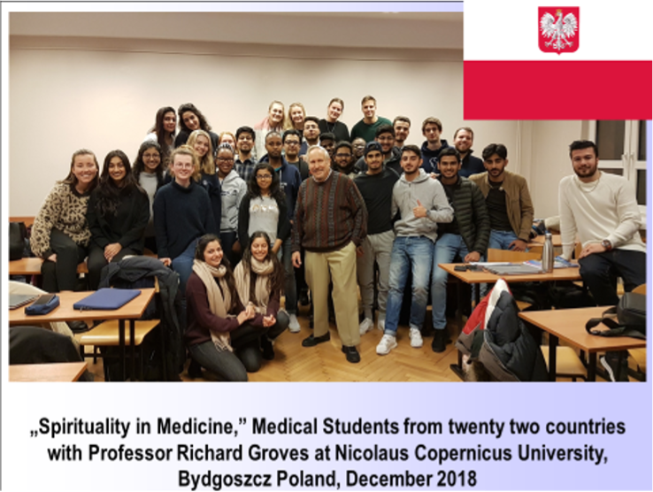 Spirituality in Medicine medical students with Professor Richard Groves