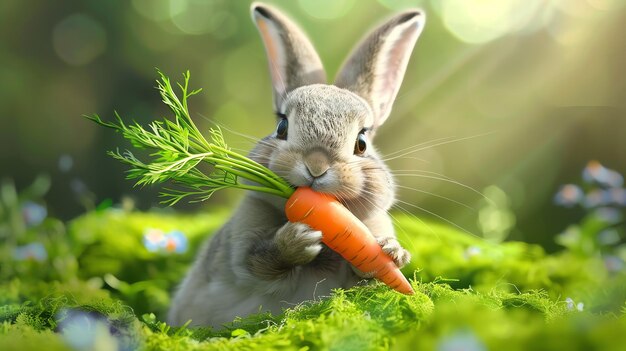 Bunny with carrot